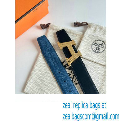 Hermes H Take Off belt buckle  &  Reversible leather strap 32 mm 05 2023